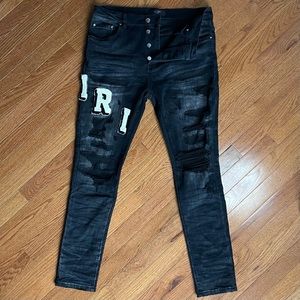 Amiri Varsity Logo Jeans
